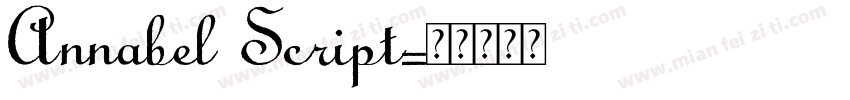Annabel Script字体转换